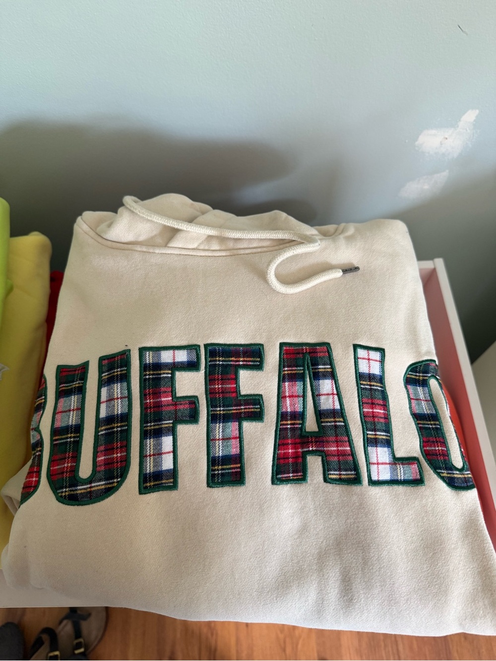 Leveled Up Buffalo holiday plaid hoodie